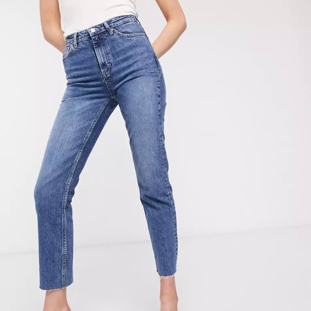 Topshop Moto Tall Jamie Straight Leg Jeans